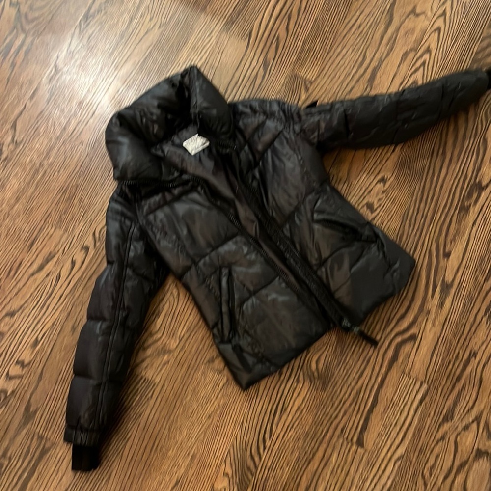 Kids Black Puffer coat